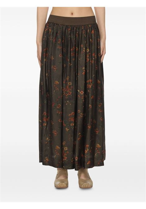 gillian skirt woman brown and red UMA WANG | UP2002UW067